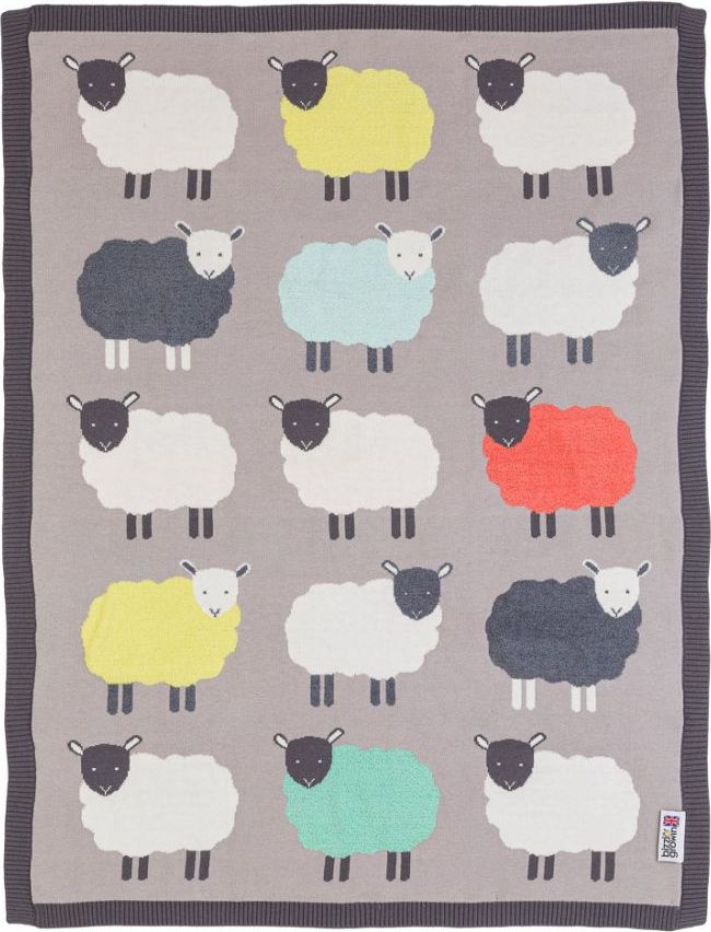 Pletená deka Bizzi Growin Colorful sheep 2020 - obrázek 1