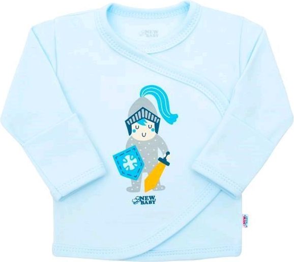 NEW BABY Kojenecká bavlněná košilka New Baby Knight Modrá 62 (3-6m) - obrázek 1