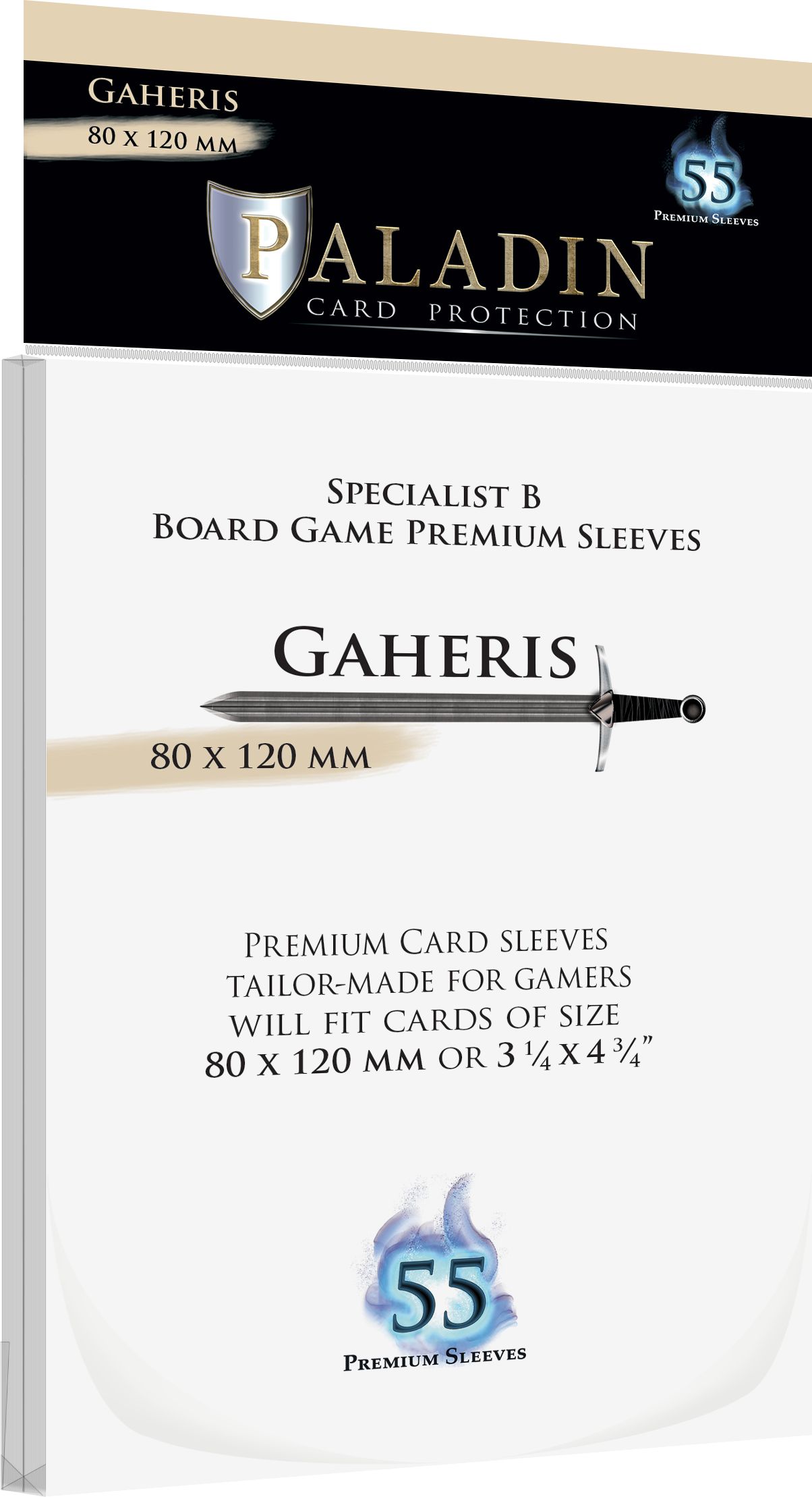 Board&Dice Obaly na karty Paladin: Gaheris (80x120mm) 55 ks - obrázek 1