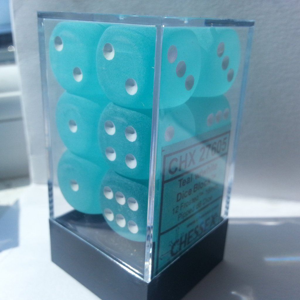 Chessex Hrací kostka 16 mm - modré zamlžené - obrázek 2