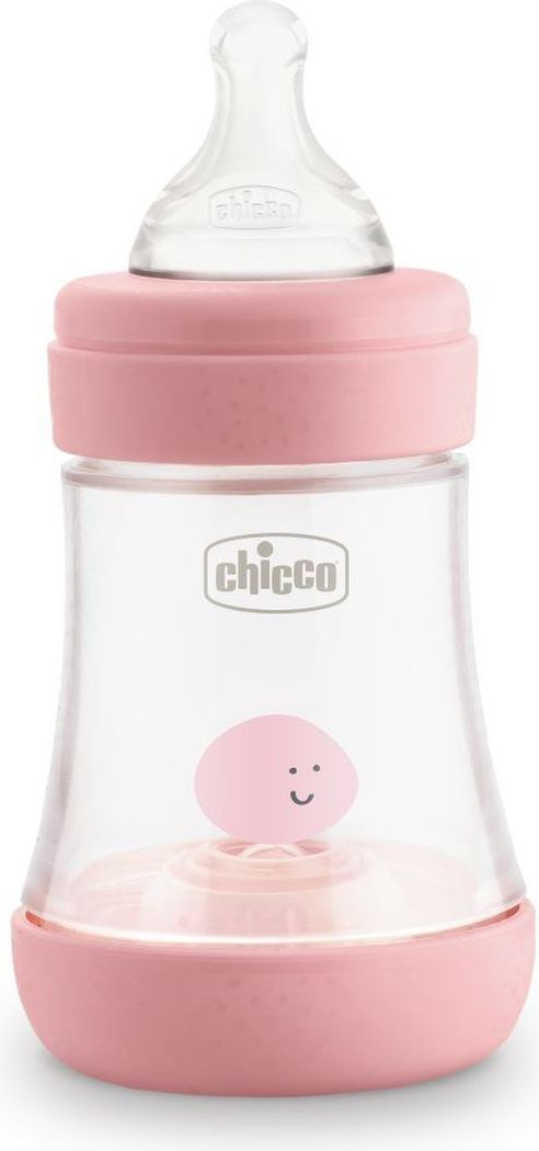 CHICCO Láhev kojenecká Perfect 5 silikon, 150 ml dívka - obrázek 1
