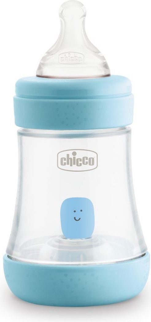 CHICCO Láhev kojenecká Perfect 5 silikon, 150 ml kluk - obrázek 1