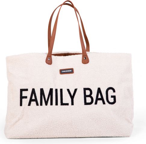 Childhome Cestovní taška Family Bag Teddy Off White - obrázek 1