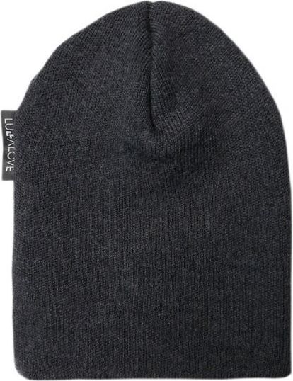 Vlněná čepice S Lullalove MERINO PREMIUM Černý melír 2021 - obrázek 1
