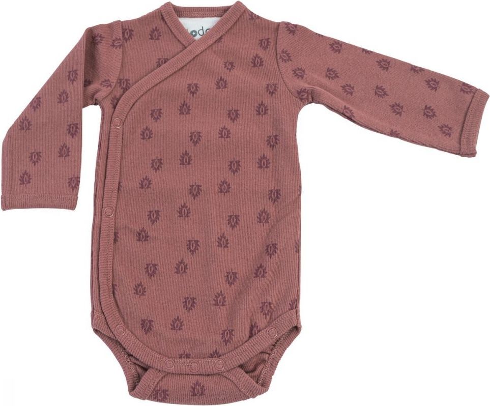 Hydrofilní body s dlouhými rukávy Lodger Print Rib Rosewood - obrázek 1