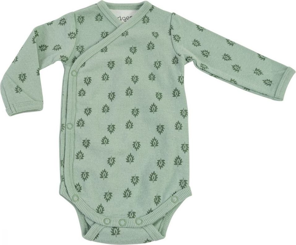 Hydrofilní body s dlouhými rukávy Lodger Print Rib Silt Green - obrázek 1