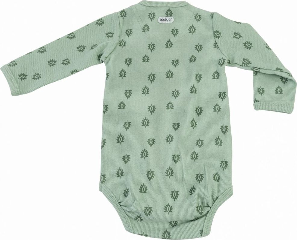 Hydrofilní body s dlouhými rukávy Lodger Print Rib Silt Green - obrázek 2