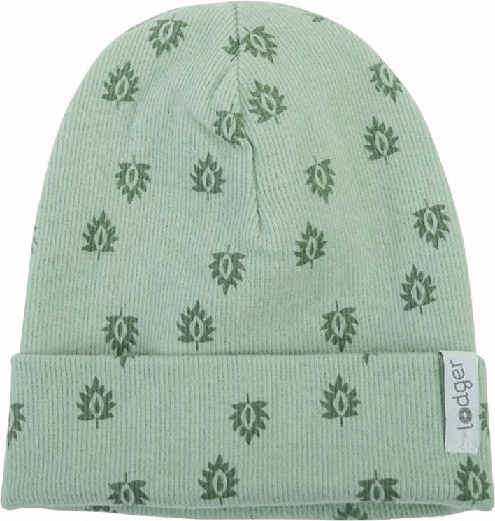 Bavlněná čepička Lodger Print Rib Silt Green - obrázek 2