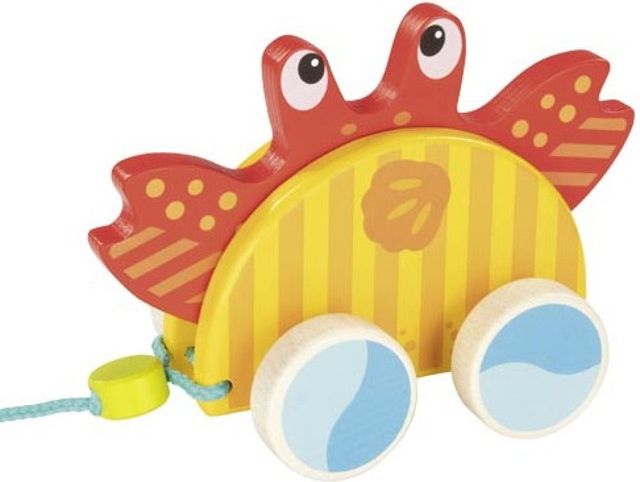 Tahací hračka - Krab mořský dřevěný (Goki) - obrázek 1