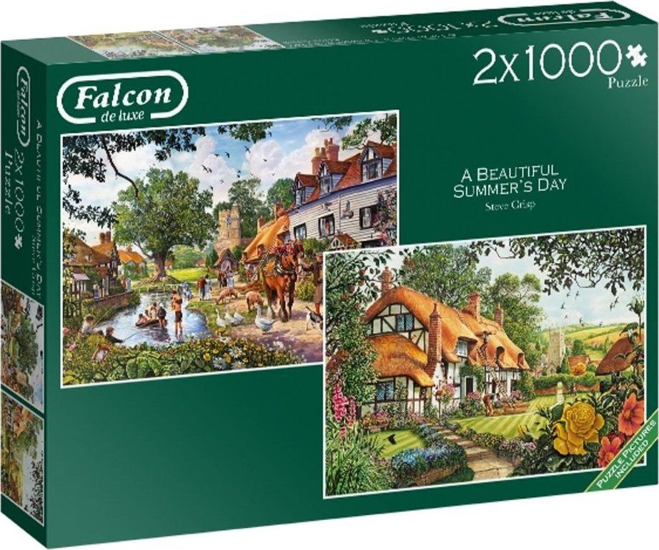FALCON / JUMBO FALCON , JUMBO Puzzle Krásný letní den 2x1000 dílků - obrázek 1