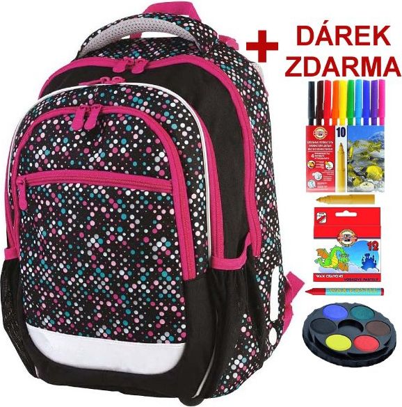 Školní batoh Puntíky Dots Stil - Doprava a dárek Zdarma - obrázek 1