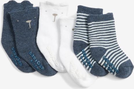 Ponožky dětské 3 páry GAP | Modrá Bílá | Chlapecké | 6-12 měsíců - obrázek 1