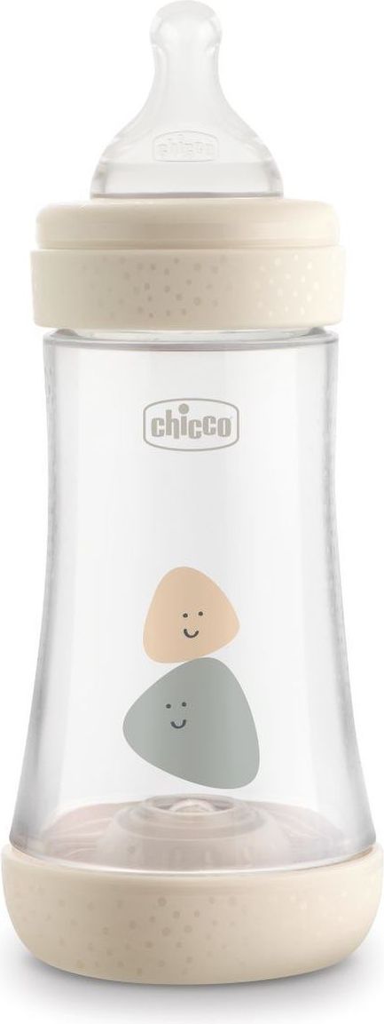 CHICCO Láhev kojenecká Perfect 5 silikon, 240 ml neutral - obrázek 1