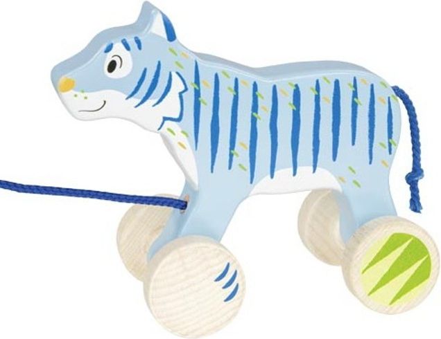 Tahací hračka - Tygřík dřevěný (Goki) - obrázek 1
