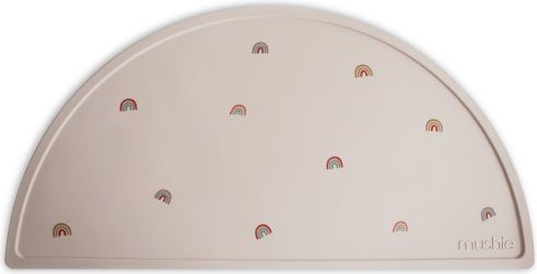MUSHIE silikonové prostírání Rainbows - obrázek 1