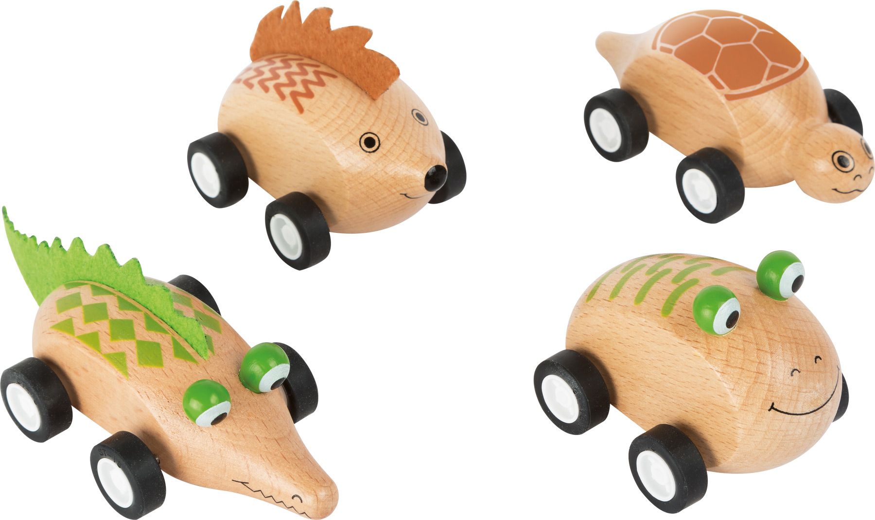 SMALL FOOT BY LEGLER Dřevěné zvířátkové autíčko 1ks Ježek Dřevěné zvířátkové autíčko 1ks Ježek - obrázek 1