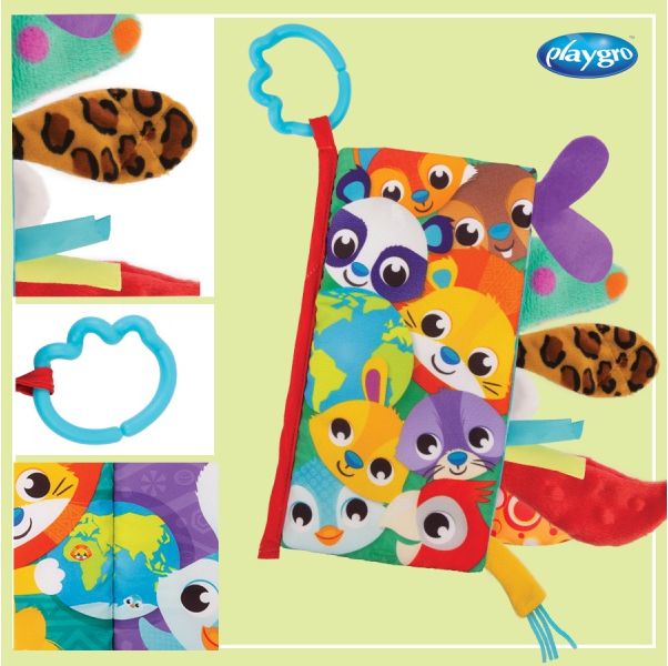 Playgro - Textilní knížka se zvířecími ocásky - obrázek 9