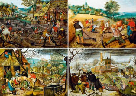 Pieter Brueghel the Younger - The Four Seasons - Bluebird - obrázek 1