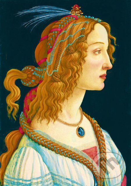 Sandro Botticelli - Idealized Portrait of a Lady, 1480 - Bluebird - obrázek 1