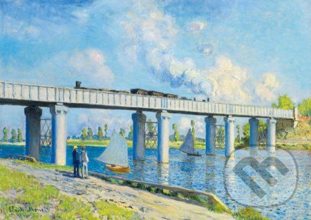 Claude Monet -Railway Bridge at Argenteuil, 1873 - Bluebird - obrázek 1