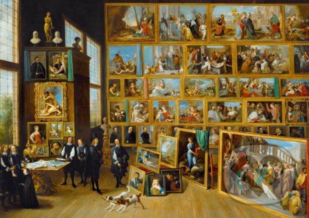 David Teniers the Younger - The Art Collection of Archduke Leopold Wilhelm in Brussels, 1652 - Bluebird - obrázek 1