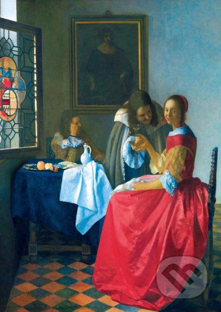 Vermeer- The Girl with the Wine Glass, 1659 - Bluebird - obrázek 1