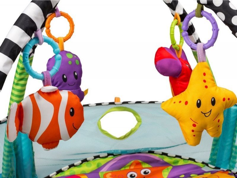 Vzdělávací hrací deka s 30 míčky ECO TOYS - Želvička - obrázek 3