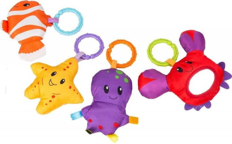 Vzdělávací hrací deka s 30 míčky ECO TOYS - Želvička - obrázek 4