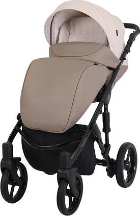 Kočárek Kunert Tiaro 2021 dvojkombinace Černý rám - white/beige - obrázek 2
