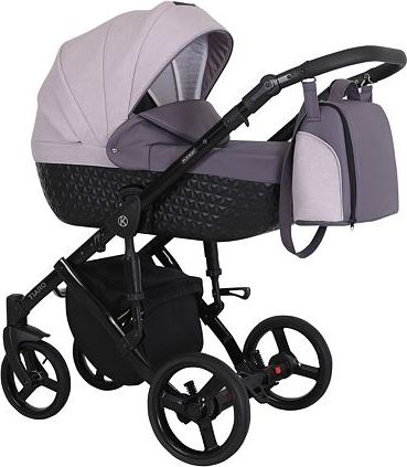 Kočárek Kunert Tiaro 2021 dvojkombinace Černý rám - black/violet - obrázek 1