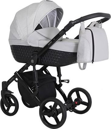 Kočárek Kunert Tiaro 2021 dvojkombinace Černý rám - black/light grey - obrázek 1