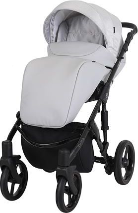 Kočárek Kunert Tiaro 2021 dvojkombinace Černý rám - black/light grey - obrázek 2