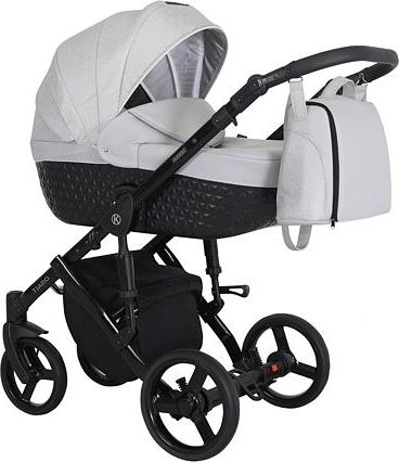 Kočárek Kunert Tiaro 2021 trojkombinace Černý rám - black/light grey - obrázek 1