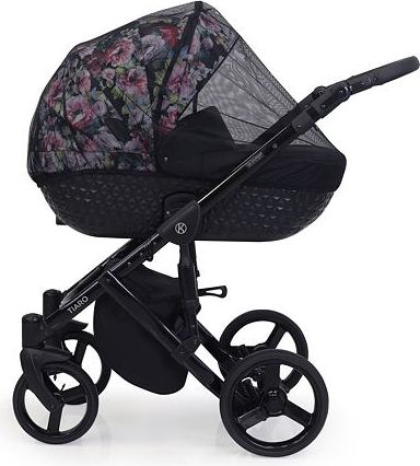 Kočárek Kunert Tiaro 2021 dvojkombinace Bílý rám - black/light grey - obrázek 3