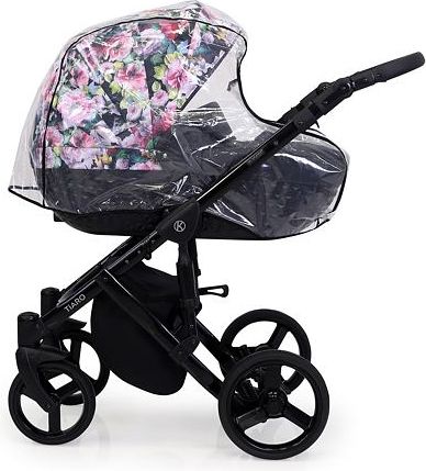 Kočárek Kunert Tiaro 2021 dvojkombinace Bílý rám - black/light grey - obrázek 4