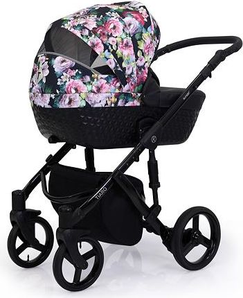 Kočárek Kunert Tiaro 2021 dvojkombinace Bílý rám - black/light grey - obrázek 5
