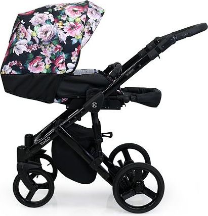 Kočárek Kunert Tiaro 2021 dvojkombinace Bílý rám - black/light grey - obrázek 8