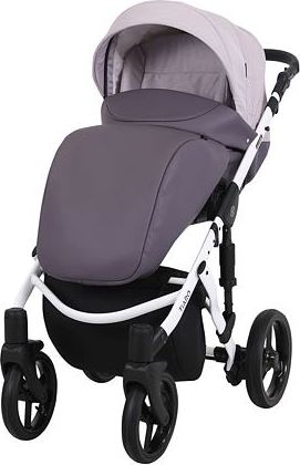 Kočárek Kunert Tiaro 2021 dvojkombinace Bílý rám - black/violet - obrázek 2
