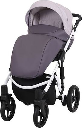 Kočárek Kunert Tiaro 2021 trojkombinace Bílý rám - black/violet - obrázek 2