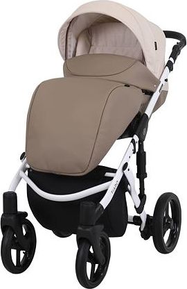 Kočárek Kunert Tiaro 2021 trojkombinace Bílý rám - white/beige - obrázek 2