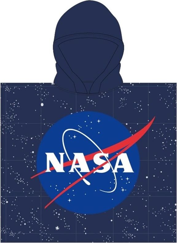 E plus M · Dětské pončo - osuška s kapucí NASA - 55 x 110 cm - obrázek 1