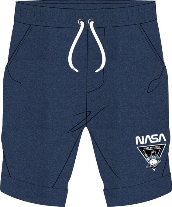 E plus M - Chlapecké kraťasy / šortky NASA - tm. modré 128 - obrázek 1