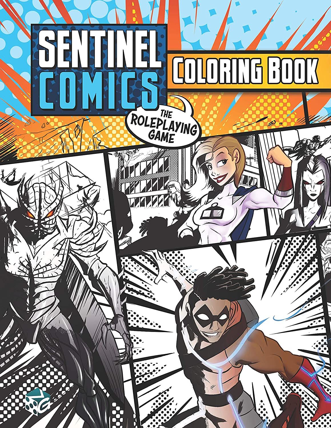 Greater Than Games Sentinel Comics: The RPG Coloring Book - obrázek 1
