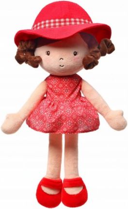 Hadrová panenka BabyOno Poppy Doll, červená - obrázek 1
