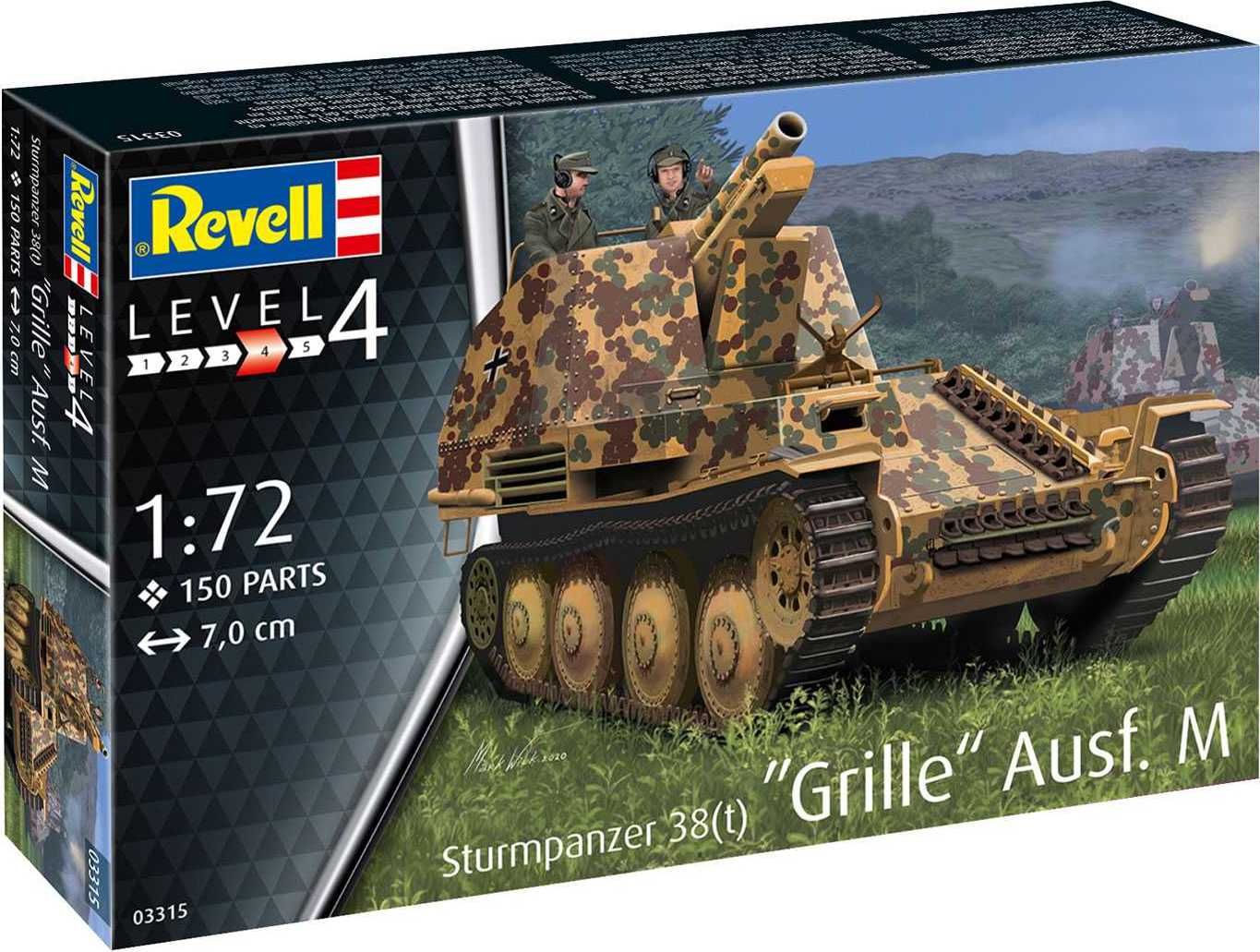 REVELL Plastic ModelKit military 03315 - Sturmpanzer 38(t) Grille Ausf. M (1:72) - obrázek 1