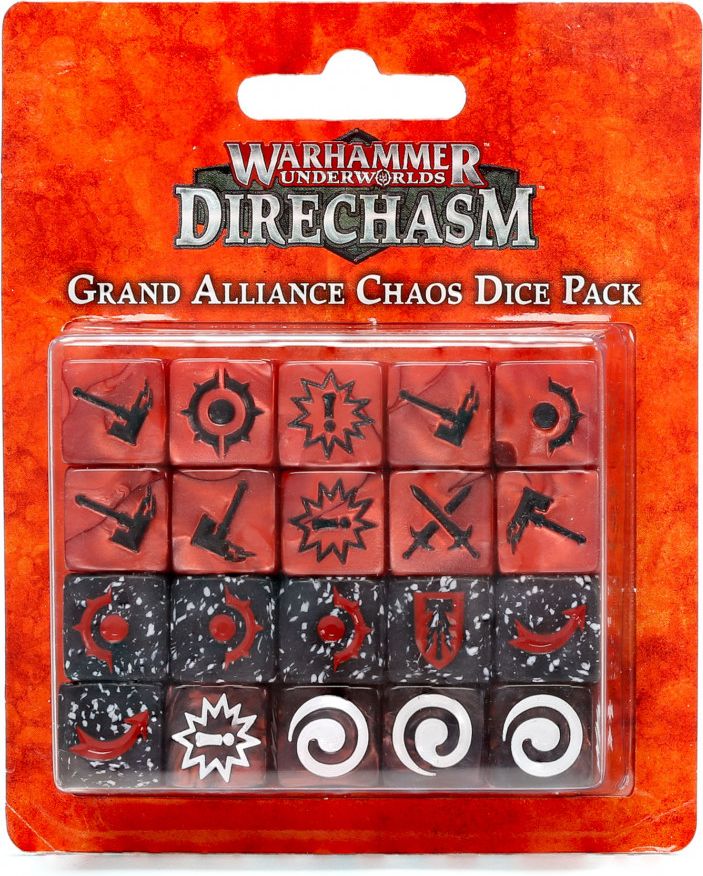 Games Workshop Warhammer Underworlds: Grand Alliance Chaos Dice Pack - obrázek 1