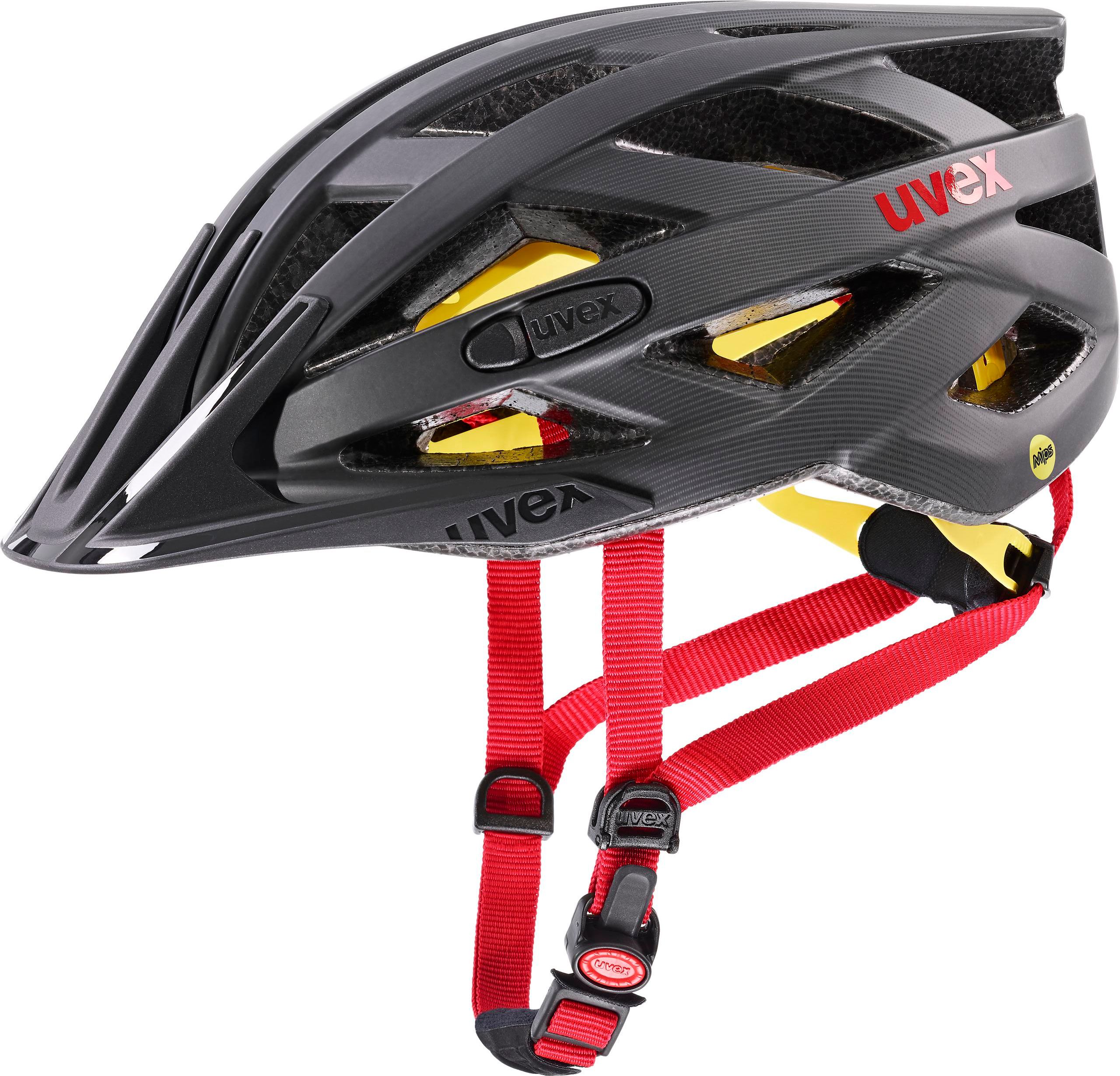 Uvex I-VO CC Mips Titan Red Mat 52-57 cm - obrázek 1
