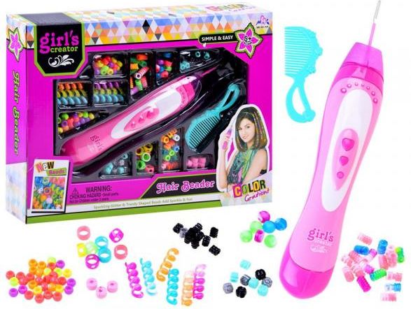 Sada korálků do vlasů Fashion Hair beader.