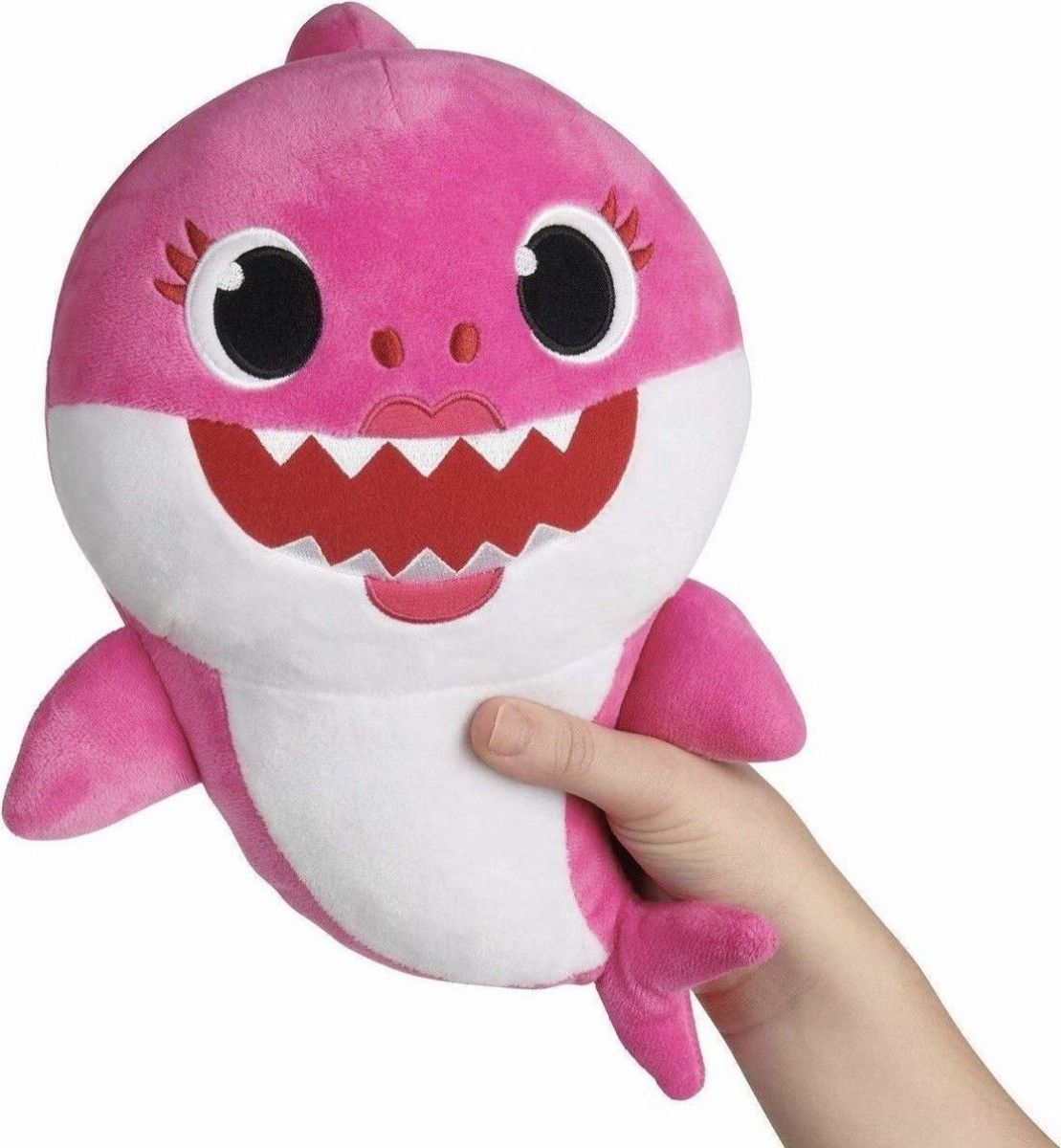 Zuru Baby Shark Plyšový Hraje a zpívá růžový - obrázek 1