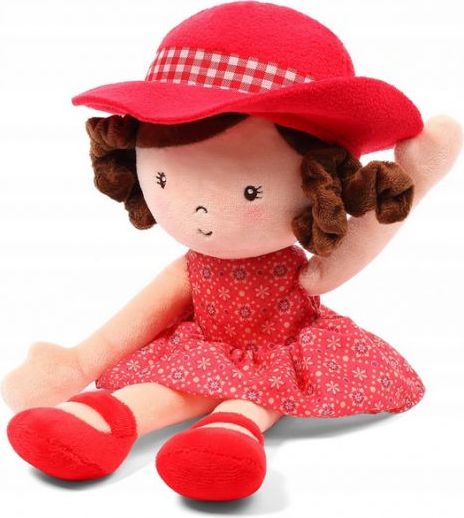 Hadrová panenka BabyOno Poppy Doll, červená - obrázek 3